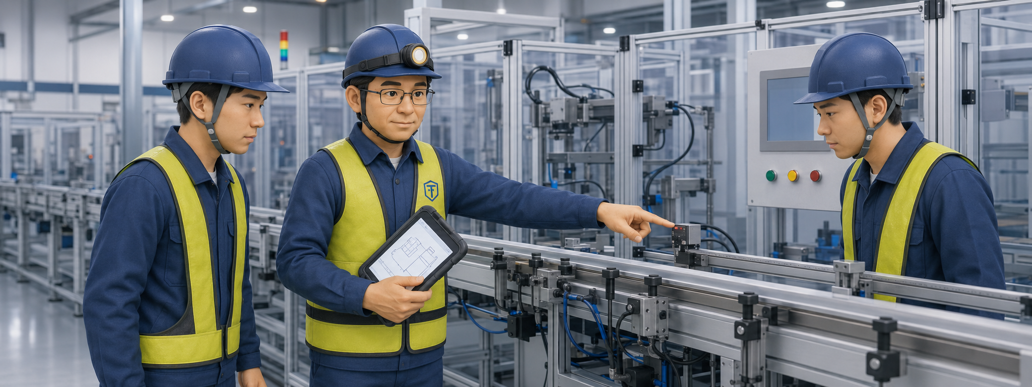 自動化設備の立上げ状況を確認する制御エンジニア